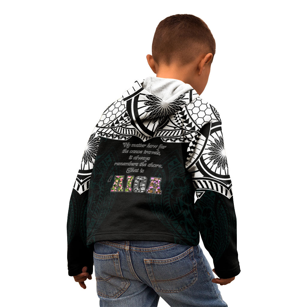 AIGA Always In Gods Arms Samoa Kid Hoodie Polynesian Tribal Tattoo Art Family Heritage Faith TS04 - Polynesian Pride