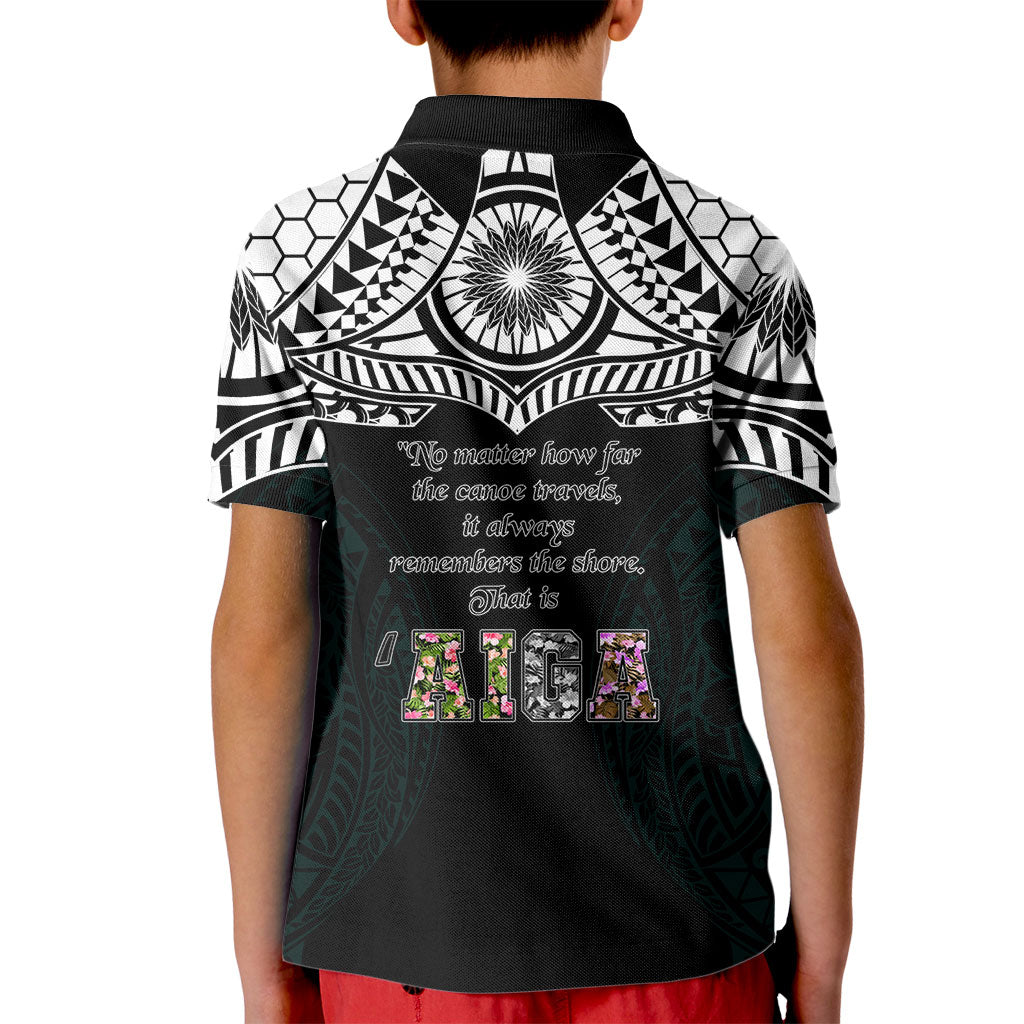 AIGA Always In Gods Arms Samoa Kid Polo Shirt Polynesian Tribal Tattoo Art Family Heritage Faith TS04 - Polynesian Pride