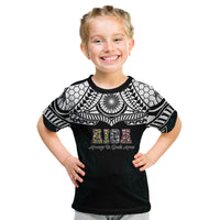 AIGA Always In Gods Arms Samoa Kid T Shirt Polynesian Tribal Tattoo Art Family Heritage Faith TS04 Black White - Polynesian Pride
