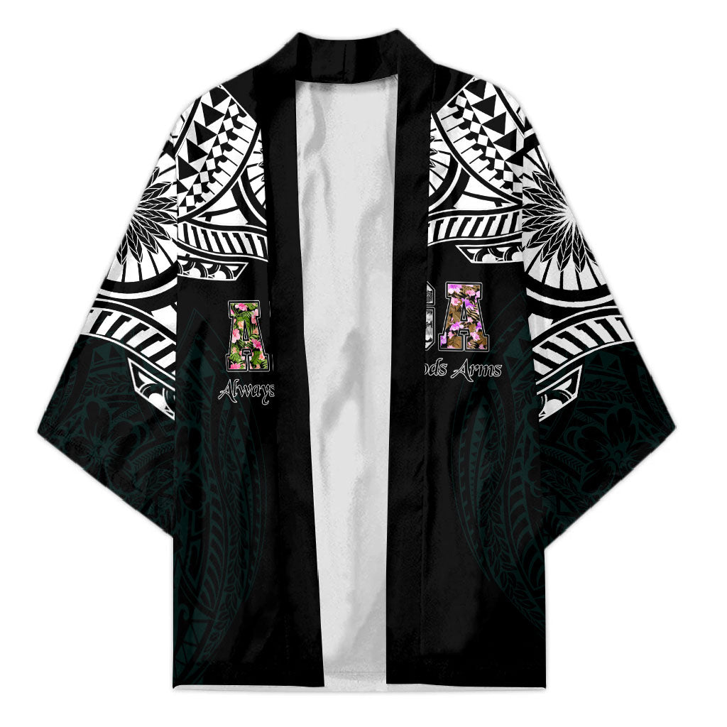 AIGA Always In Gods Arms Samoa Kimono Polynesian Tribal Tattoo Art Family Heritage Faith TS04 Unisex Black White - Polynesian Pride