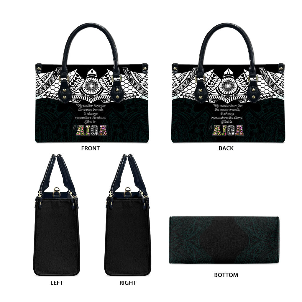 AIGA Always In Gods Arms Samoa Leather Bag Polynesian Tribal Tattoo Art Family Heritage Faith TS04 - Polynesian Pride