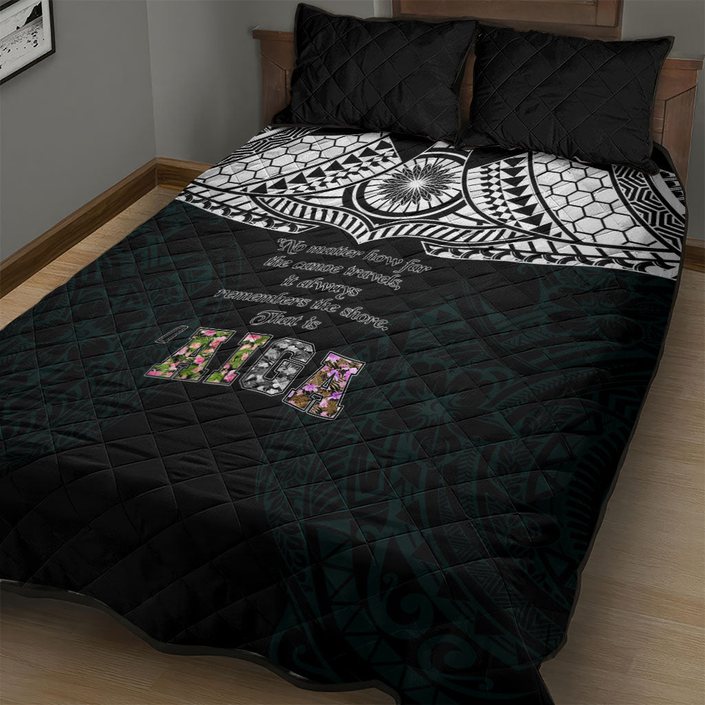 AIGA Always In Gods Arms Samoa Quilt Bed Set Polynesian Tribal Tattoo Art Family Heritage Faith TS04 - Polynesian Pride
