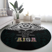 AIGA Always In Gods Arms Samoa Round Carpet Polynesian Tribal Tattoo Art Family Heritage Faith TS04 - Polynesian Pride