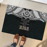 AIGA Always In Gods Arms Samoa Rubber Doormat Polynesian Tribal Tattoo Art Family Heritage Faith TS04 - Polynesian Pride