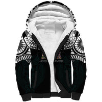 AIGA Always In Gods Arms Samoa Sherpa Hoodie Polynesian Tribal Tattoo Art Family Heritage Faith TS04 Unisex Black White - Polynesian Pride