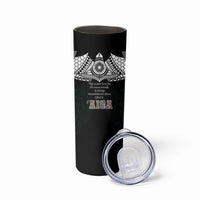 AIGA Always In Gods Arms Samoa Skinny Tumbler Polynesian Tribal Tattoo Art Family Heritage Faith TS04 - Polynesian Pride