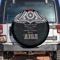 AIGA Always In Gods Arms Samoa Spare Tire Cover Polynesian Tribal Tattoo Art Family Heritage Faith TS04 Black White - Polynesian Pride
