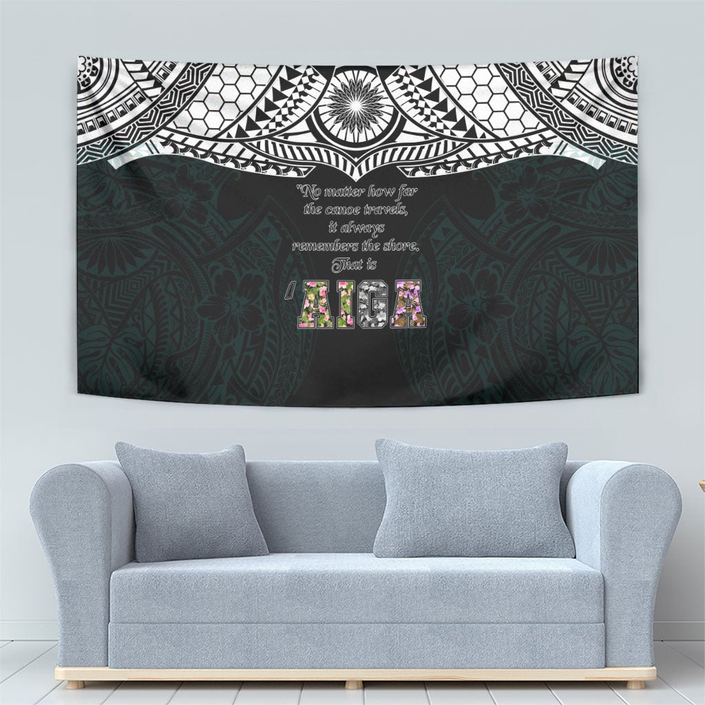 AIGA Always In Gods Arms Samoa Tapestry Polynesian Tribal Tattoo Art Family Heritage Faith TS04 - Polynesian Pride