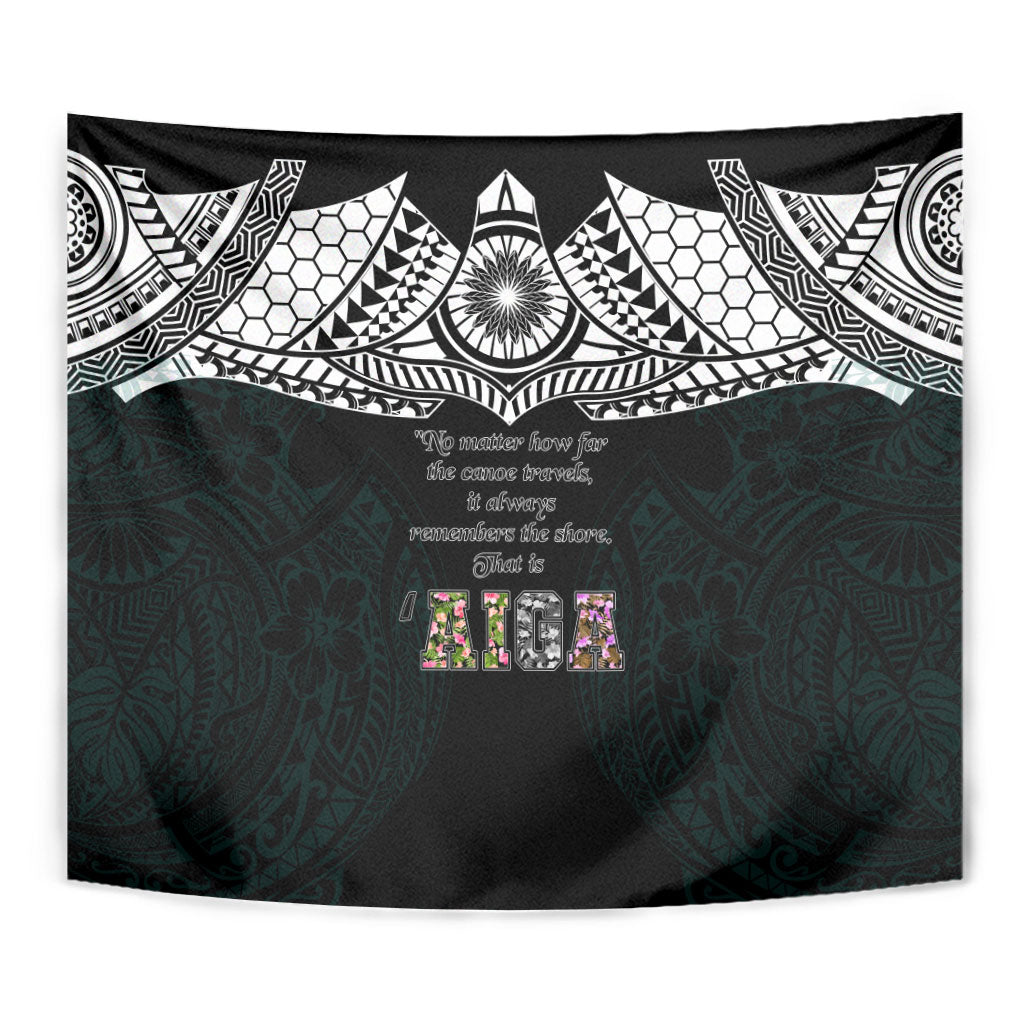 AIGA Always In Gods Arms Samoa Tapestry Polynesian Tribal Tattoo Art Family Heritage Faith TS04 - Polynesian Pride