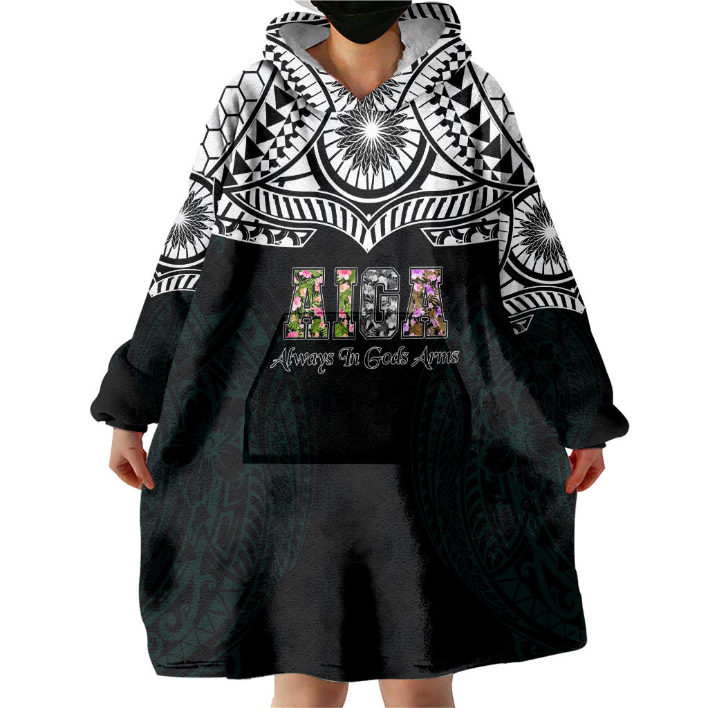 AIGA Always In Gods Arms Samoa Wearable Blanket Hoodie Polynesian Tribal Tattoo Art Family Heritage Faith TS04 - Polynesian Pride