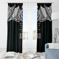 AIGA Always In Gods Arms Samoa Window Curtain Polynesian Tribal Tattoo Art Family Heritage Faith TS04 - Polynesian Pride