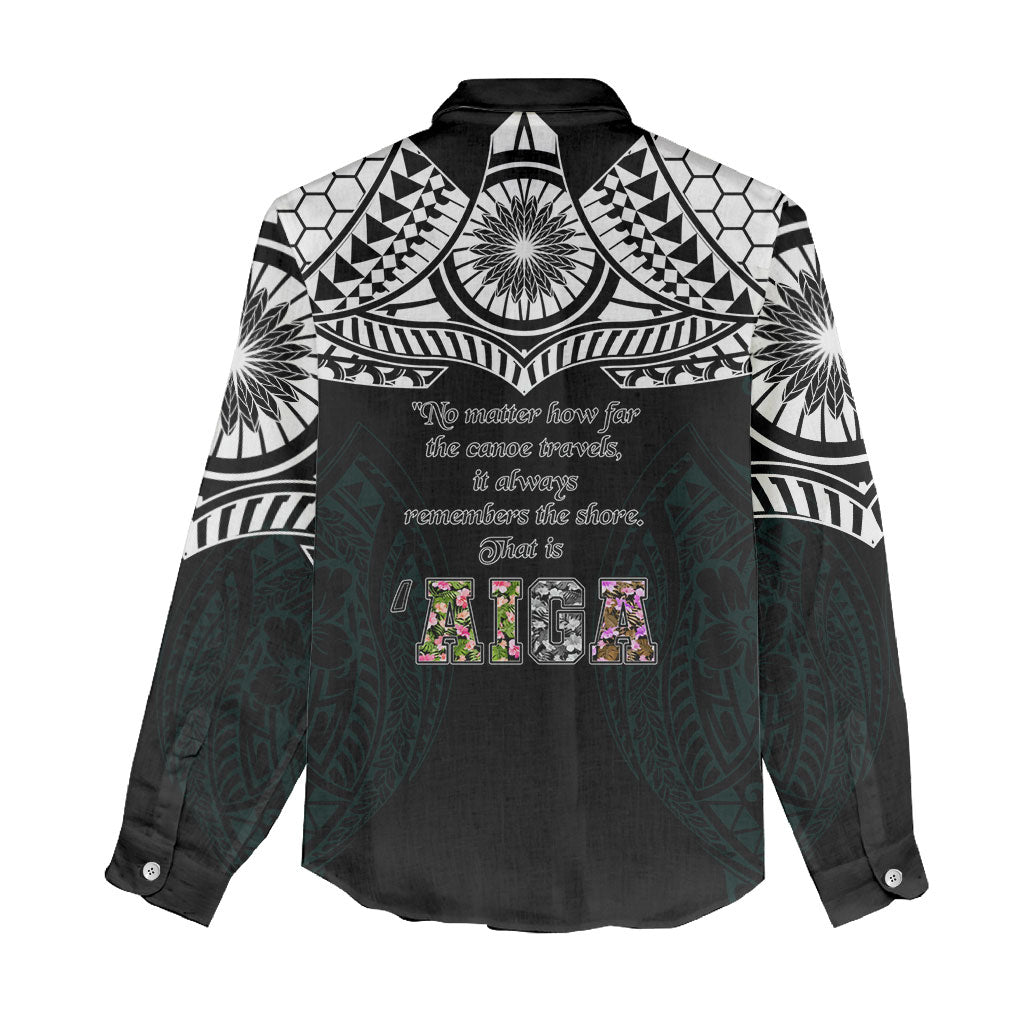 AIGA Always In Gods Arms Samoa Women Casual Shirt Polynesian Tribal Tattoo Art Family Heritage Faith TS04 - Polynesian Pride