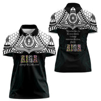 AIGA Always In Gods Arms Samoa Women Polo Shirt Polynesian Tribal Tattoo Art Family Heritage Faith TS04 - Polynesian Pride
