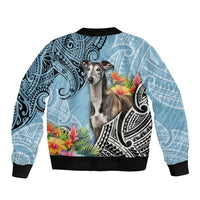Polynesian Greyhound Bomber Jacket Polynesian Pattern And Greyhound TS04 - Polynesian Pride