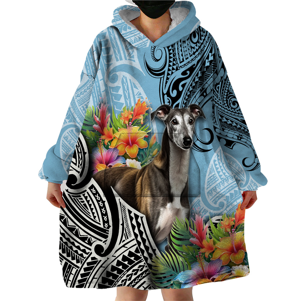 Polynesian Greyhound Wearable Blanket Hoodie Polynesian Pattern And Greyhound TS04 - Polynesian Pride
