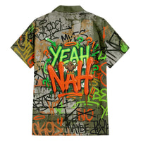 Yeah Nah Graffiti Skull New Zealand Slang Hawaiian Shirt Kiwi Grunge Brick Wall and Bold Urban Street Art TS04 - Polynesian Pride