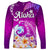 Hawaii Plumeria Flower Long Sleeve Shirt Plumeria FLowers And Polynesian Pattern TS04 - Polynesian Pride