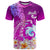 Hawaii Plumeria Flower T Shirt Plumeria FLowers And Polynesian Pattern TS04 Gradient - Polynesian Pride