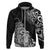 Hawaii Polynesian Hoodie Gorila Tatoo Polynesian Style TS04 Zip Hoodie Black - Polynesian Pride