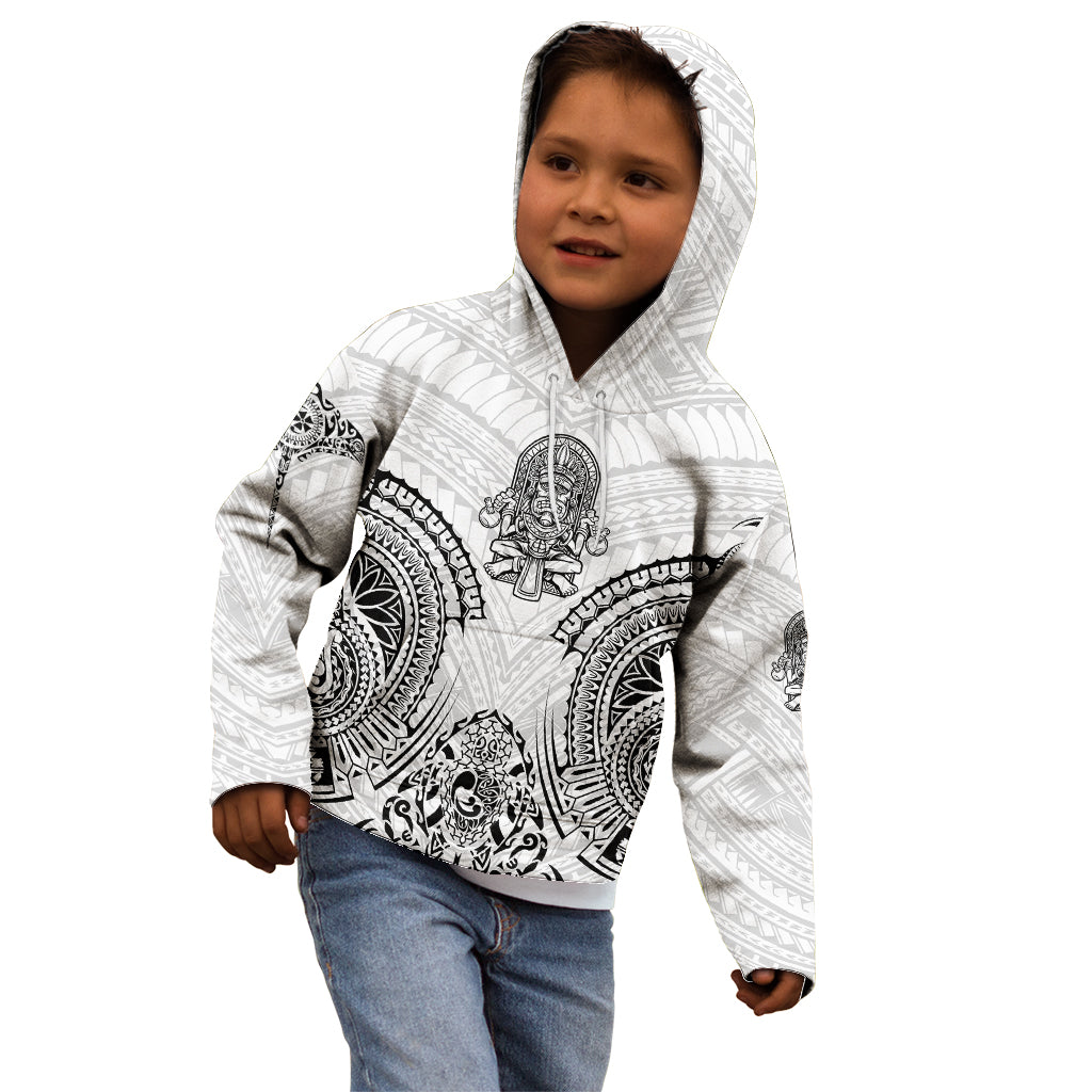 Hawaii Polynesian Kid Hoodie Warrior symbol TS04 - Polynesian Pride