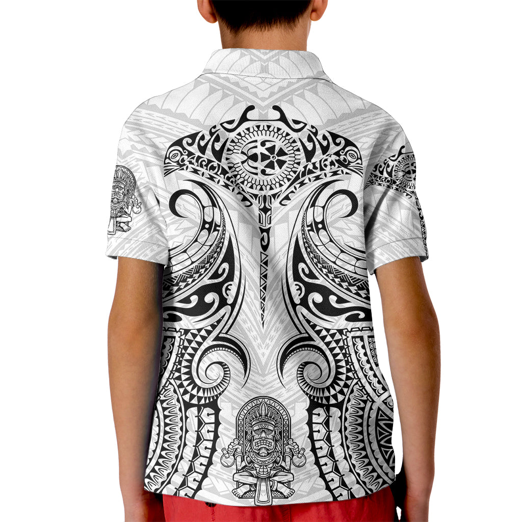 Hawaii Polynesian Kid Polo Shirt Warrior symbol TS04 - Polynesian Pride