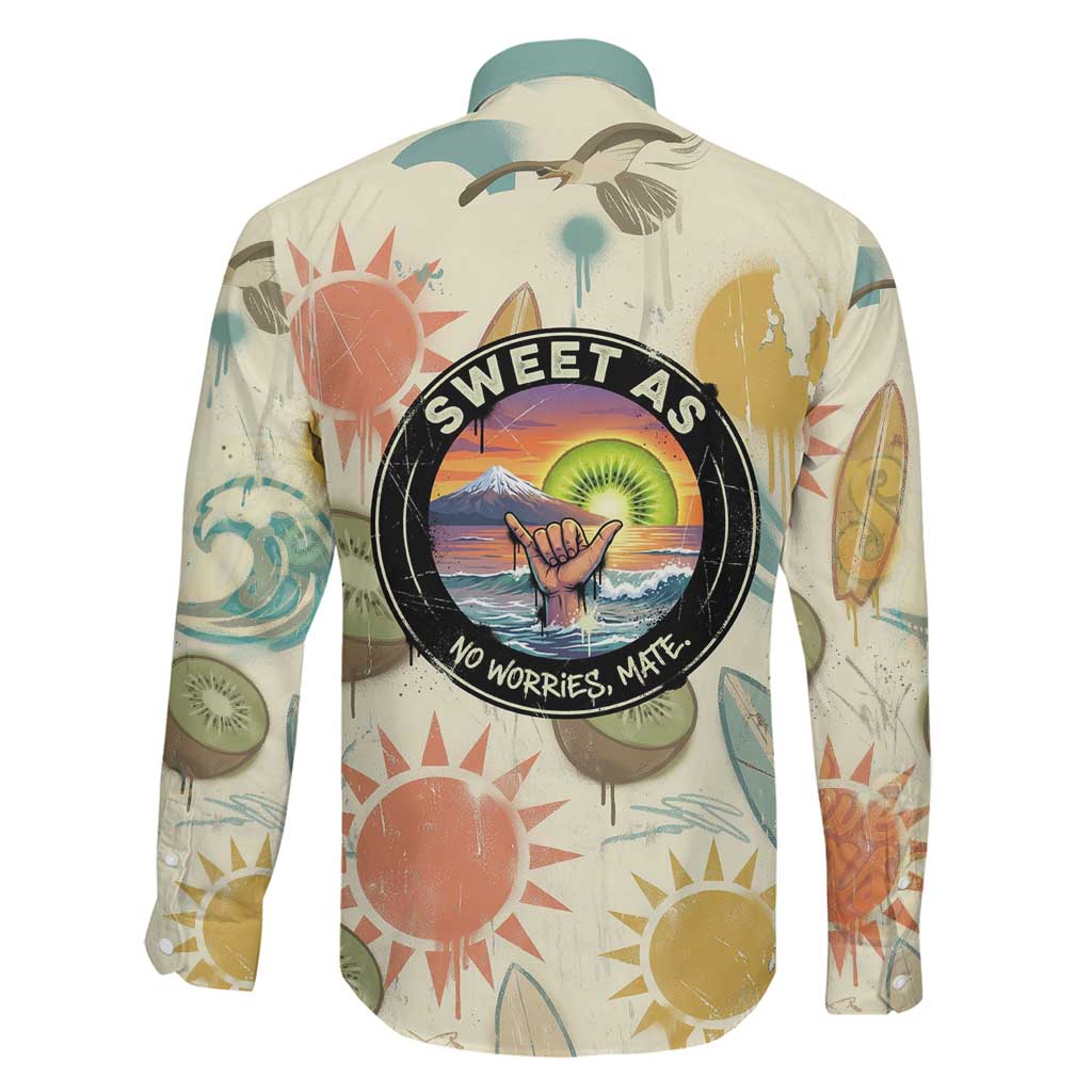 NZ Slang Sweet As Kiwi Shaka Sign Family Matching Mermaid Dress and Hawaiian Shirt New Zealand Surfboards Sun and Tropical Beach Retro TS04 - Polynesian Pride