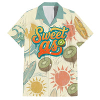 NZ Slang Sweet As Kiwi Shaka Sign Hawaiian Shirt New Zealand Surfboards Sun and Tropical Beach Retro TS04 Beige - Polynesian Pride