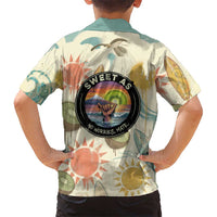 NZ Slang Sweet As Kiwi Shaka Sign Kid Hawaiian Shirt New Zealand Surfboards Sun and Tropical Beach Retro TS04 - Polynesian Pride