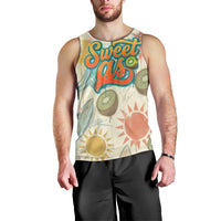 NZ Slang Sweet As Kiwi Shaka Sign Men Tank Top New Zealand Surfboards Sun and Tropical Beach Retro TS04 - Polynesian Pride