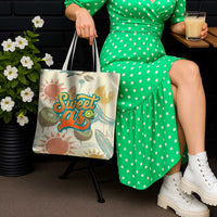 NZ Slang Sweet As Kiwi Shaka Sign Tote Bag New Zealand Surfboards Sun and Tropical Beach Retro TS04 - Polynesian Pride