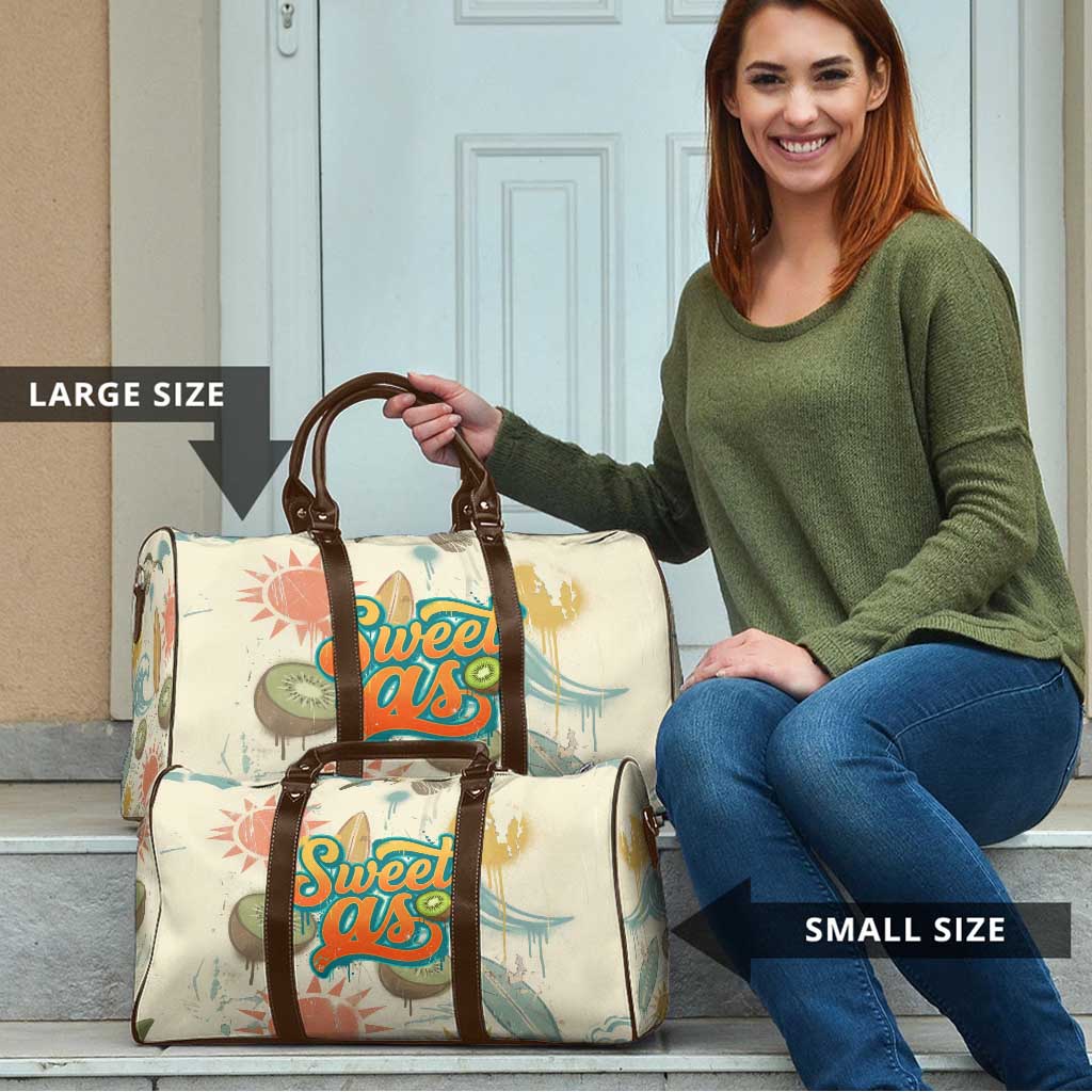 NZ Slang Sweet As Kiwi Shaka Sign Travel Bag New Zealand Surfboards Sun and Tropical Beach Retro TS04 - Polynesian Pride