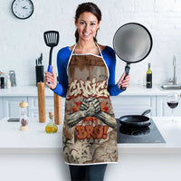 Choice Bro Graffiti Handshake Apron New Zealand Slang Fern Brick Wall and Urban Street Art TS04 - Polynesian Pride