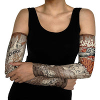 Choice Bro Graffiti Handshake Arm Sleeves New Zealand Slang Fern Brick Wall and Urban Street Art TS04 - Polynesian Pride