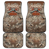Choice Bro Graffiti Handshake Car Mats New Zealand Slang Fern Brick Wall and Urban Street Art TS04 - Polynesian Pride