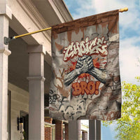 Choice Bro Graffiti Handshake Garden Flag New Zealand Slang Fern Brick Wall and Urban Street Art TS04 House Flag Multicolor - Polynesian Pride