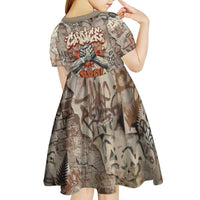 Choice Bro Graffiti Handshake Kid Short Sleeve Dress New Zealand Slang Fern Brick Wall and Urban Street Art TS04 - Polynesian Pride