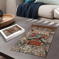 Choice Bro Graffiti Handshake Puzzle New Zealand Slang Fern Brick Wall and Urban Street Art TS04 - Polynesian Pride