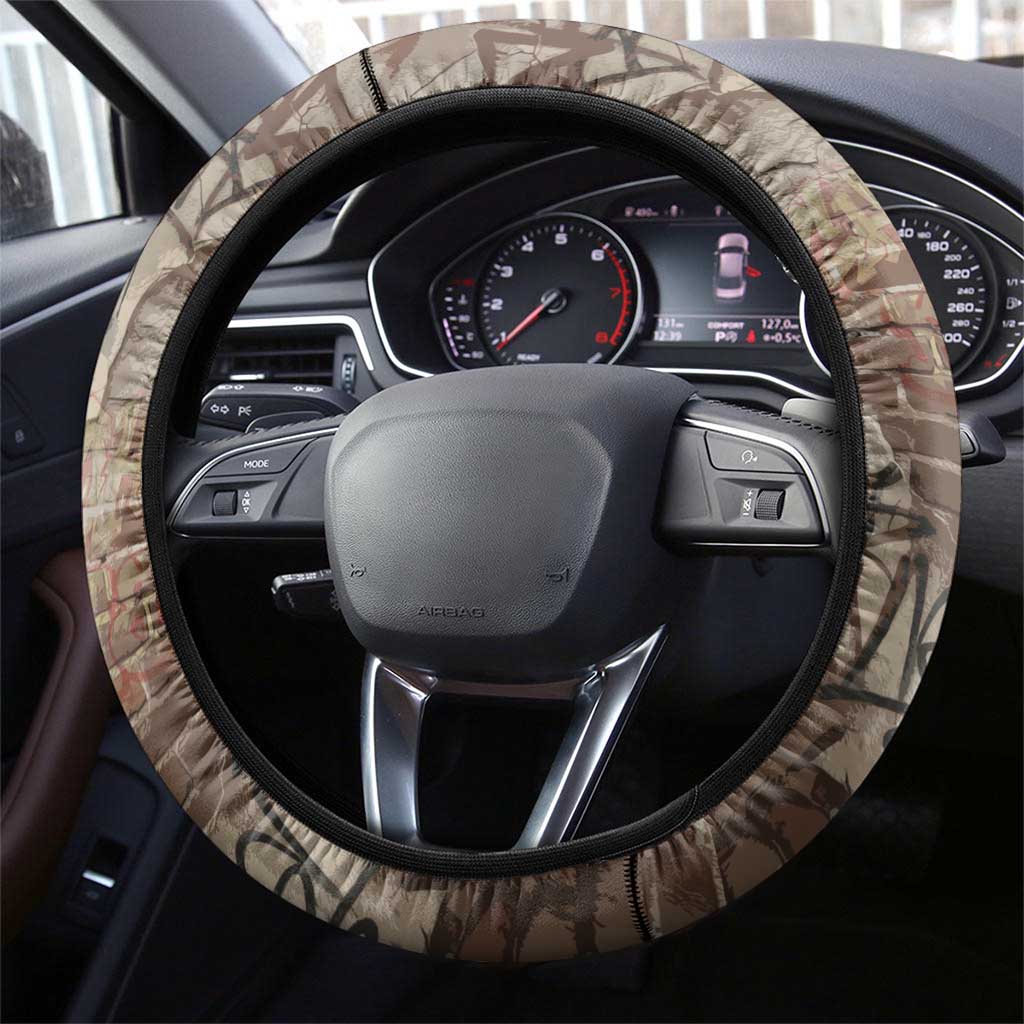 Choice Bro Graffiti Handshake Steering Wheel Cover New Zealand Slang Fern Brick Wall and Urban Street Art TS04 - Polynesian Pride