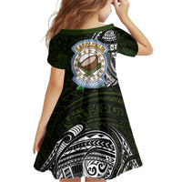 Pohnpei Federated States Of Micronesia Family Matching Long Sleeve Bodycon Dress and Hawaiian Shirt Polynesian Tribal Heritage Art With Kaselehlie State Seal