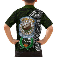Pohnpei Federated States Of Micronesia Family Matching Puletasi and Hawaiian Shirt Polynesian Tribal Heritage Art With Kaselehlie State Seal TS04 - Polynesian Pride