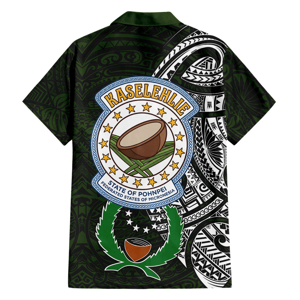 Pohnpei Federated States Of Micronesia Family Matching Puletasi and Hawaiian Shirt Polynesian Tribal Heritage Art With Kaselehlie State Seal TS04 - Polynesian Pride