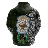 Pohnpei Federated States Of Micronesia Hoodie Polynesian Tribal Heritage Art With Kaselehlie State Seal