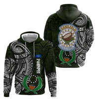 Pohnpei Federated States Of Micronesia Hoodie Polynesian Tribal Heritage Art With Kaselehlie State Seal