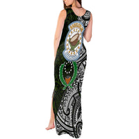 Pohnpei Federated States Of Micronesia Tank Maxi Dress Polynesian Tribal Heritage Art With Kaselehlie State Seal