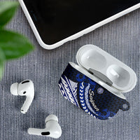 Northern Mariana Islands Saipan AirPods Case Polynesian Tribal Pattern - Commonwealth Seal Art