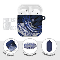 Northern Mariana Islands Saipan AirPods Case Polynesian Tribal Pattern - Commonwealth Seal Art