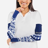 Northern Mariana Islands Saipan Arm Sleeves Polynesian Tribal Pattern - Commonwealth Seal Art