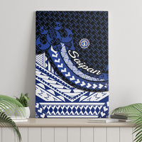 Northern Mariana Islands Saipan Canvas Wall Art Polynesian Tribal Pattern - Commonwealth Seal Art
