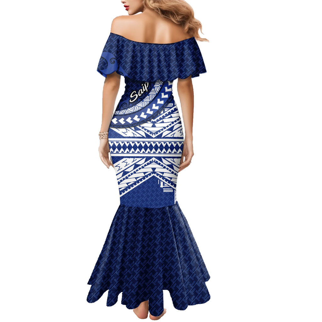Northern Mariana Islands Saipan Family Matching Mermaid Dress and Hawaiian Shirt Polynesian Tribal Pattern - Commonwealth Seal Art TS04 - Polynesian Pride