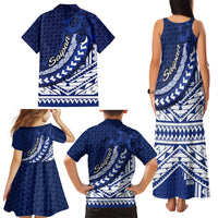 Northern Mariana Islands Saipan Family Matching Tank Maxi Dress and Hawaiian Shirt Polynesian Tribal Pattern - Commonwealth Seal Art TS04 - Polynesian Pride